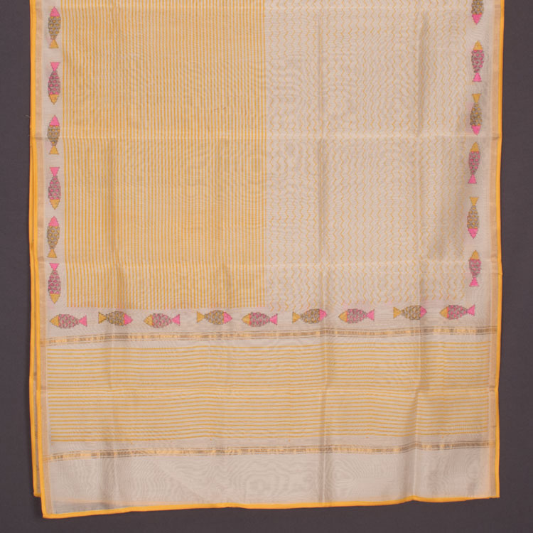 Fancy Printed Chanderi Silk Cotton Dupatta 10046012