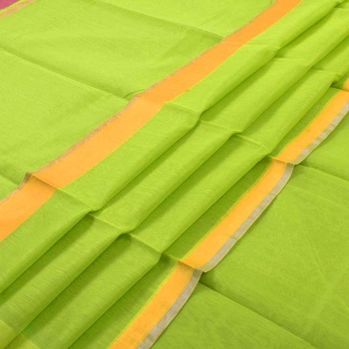Handloom Chanderi Silk Cotton 2 pc Salwar Suit Material 10021964