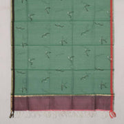 Printed Chanderi Silk Cotton 2 pc Salwar Suit Material 10041203