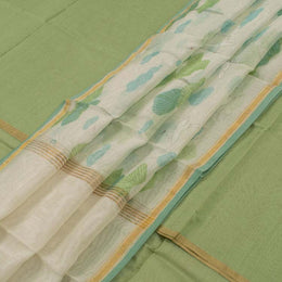 Printed Chanderi Silk Cotton 2 pc Salwar Suit Material 10041798