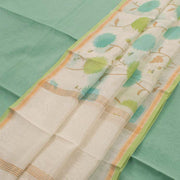 Printed Chanderi Silk Cotton 2 pc Salwar Suit Material 10045238