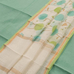 Printed Chanderi Silk Cotton 2 pc Salwar Suit Material 10045238