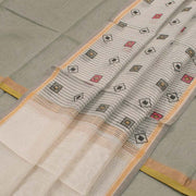 Printed Chanderi Silk Cotton 2 pc Salwar Suit Material 10045242