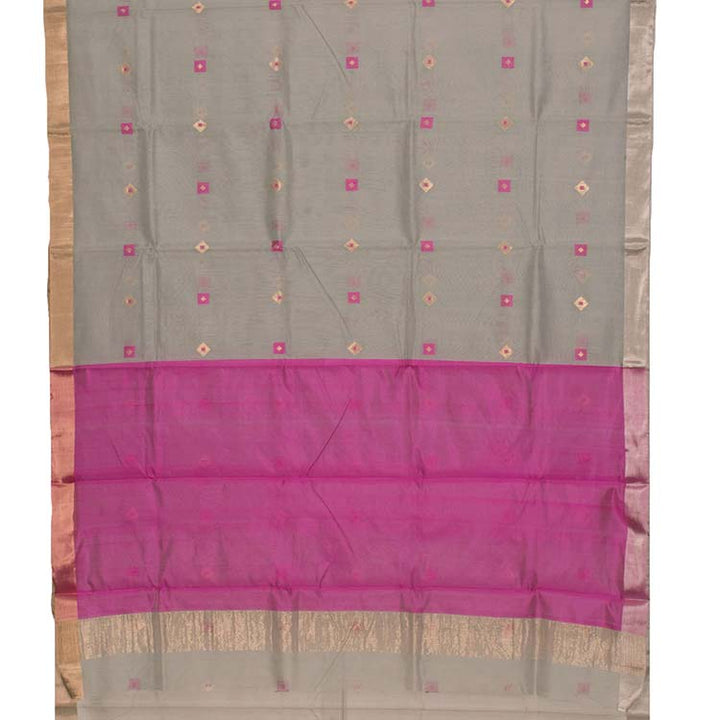 Handloom Chanderi Silk Cotton Saree 10019346
