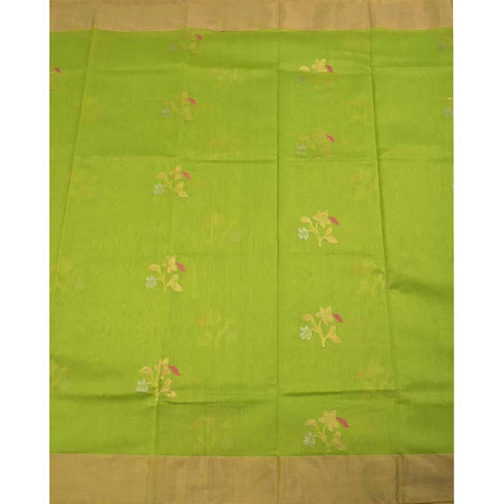 Handloom Chanderi Silk Cotton Saree 10019353