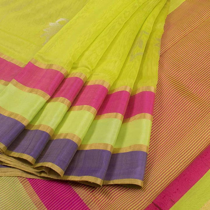 Handloom Chanderi Silk Cotton Saree 10020758