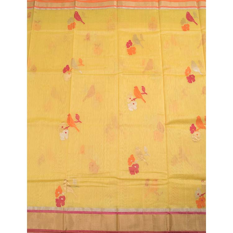 Handloom Chanderi Silk Cotton Saree 10020784