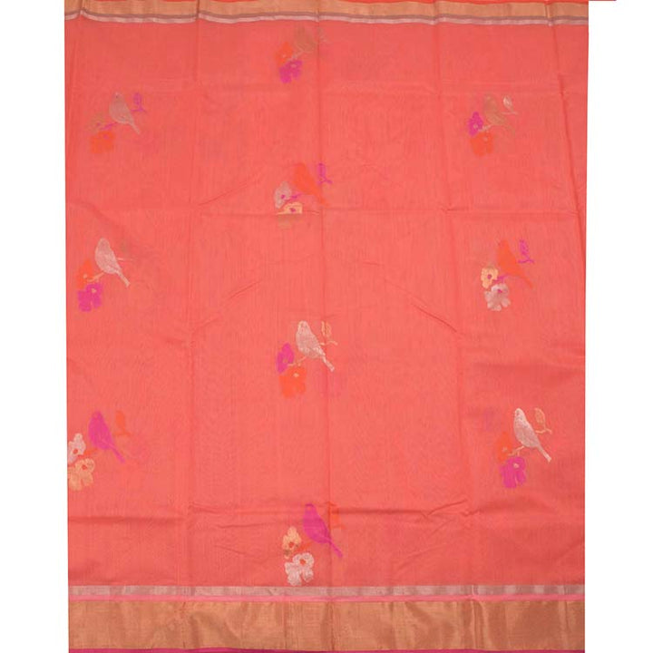 Handloom Chanderi Silk Cotton Saree 10022923