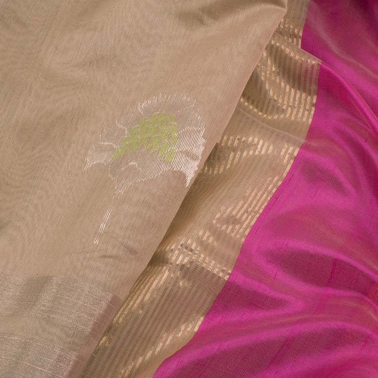 Handloom Chanderi Silk Cotton Saree 10022933