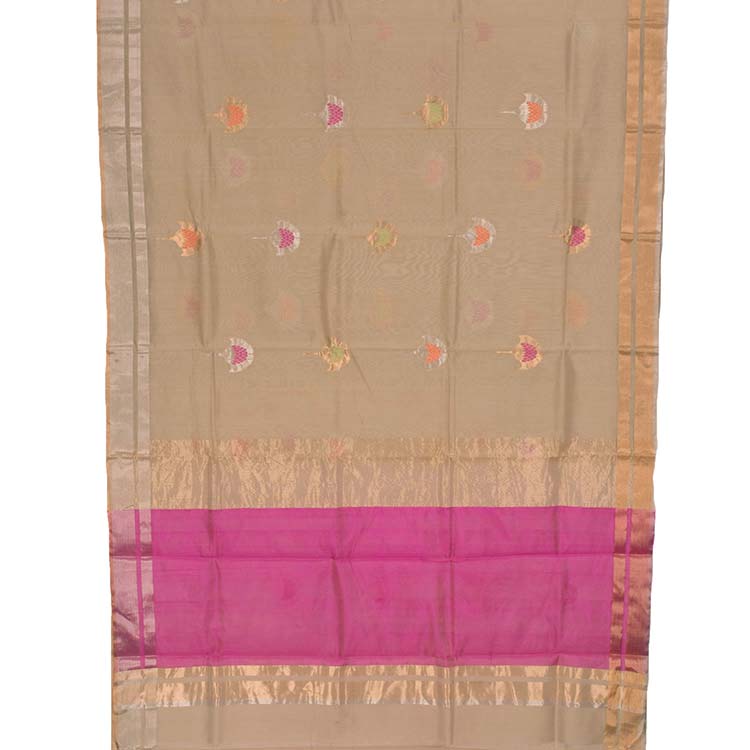 Handloom Chanderi Silk Cotton Saree 10022933