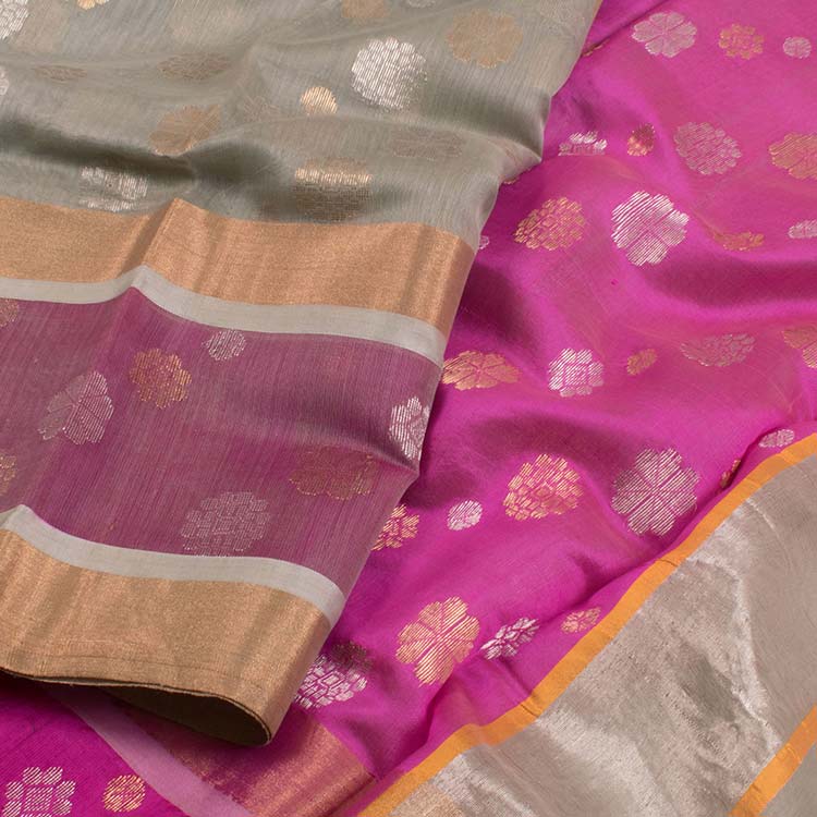Handloom Chanderi Silk Cotton Saree 10025511