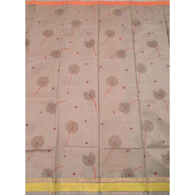 Printed Handloom Chanderi Silk Cotton Saree 10029405