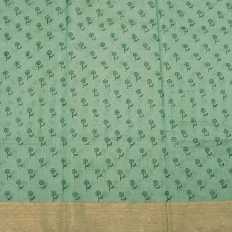 Printed Handloom Chanderi Silk Cotton Saree 10034821
