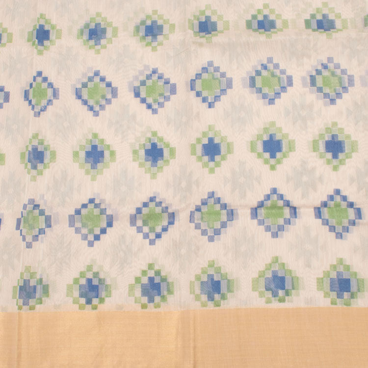 Printed Handloom Chanderi Silk Cotton Saree 10034823
