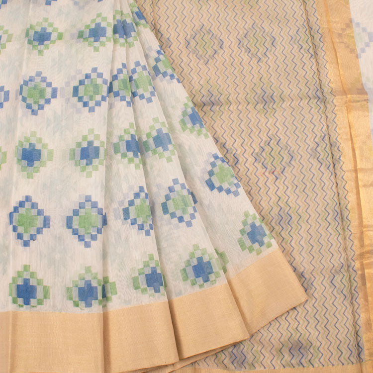 Printed Handloom Chanderi Silk Cotton Saree 10034823