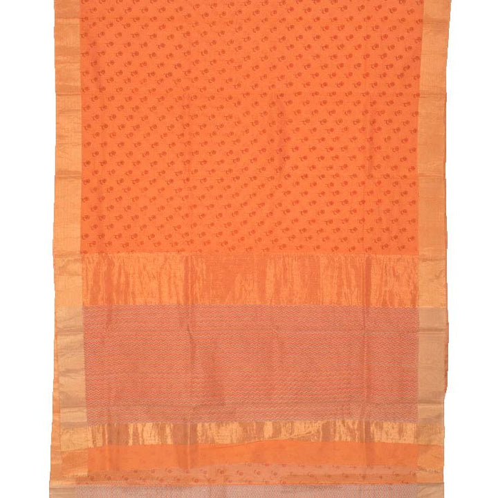 Printed Handloom Chanderi Silk Cotton Saree 10034826