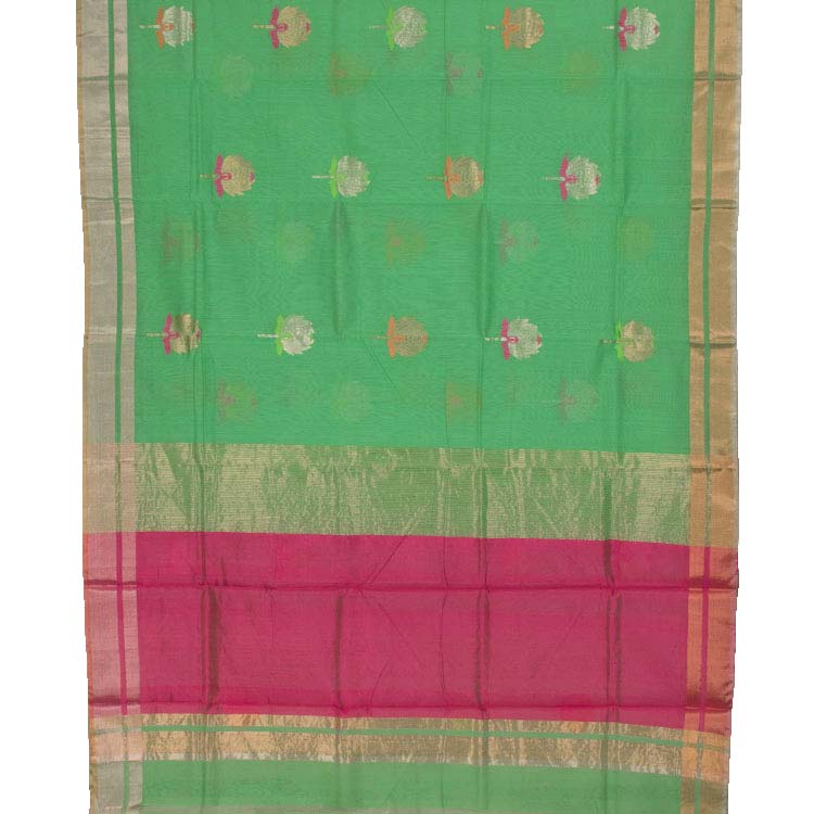 Handloom Chanderi Silk Cotton Saree 10034843