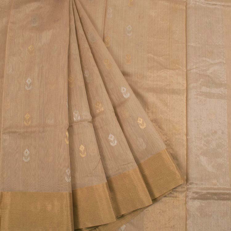 Handloom Chanderi Silk Cotton Saree 10034851