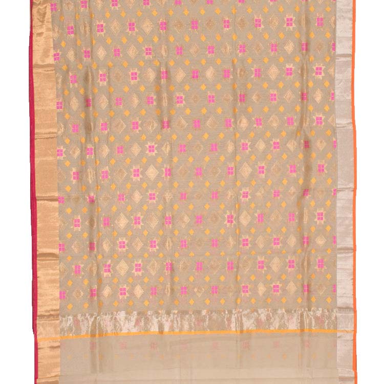 Handloom Chanderi Silk Cotton Saree 10034854
