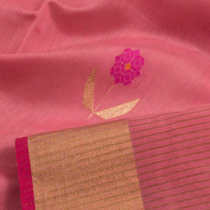 Handloom Chanderi Silk Cotton Saree 10038833