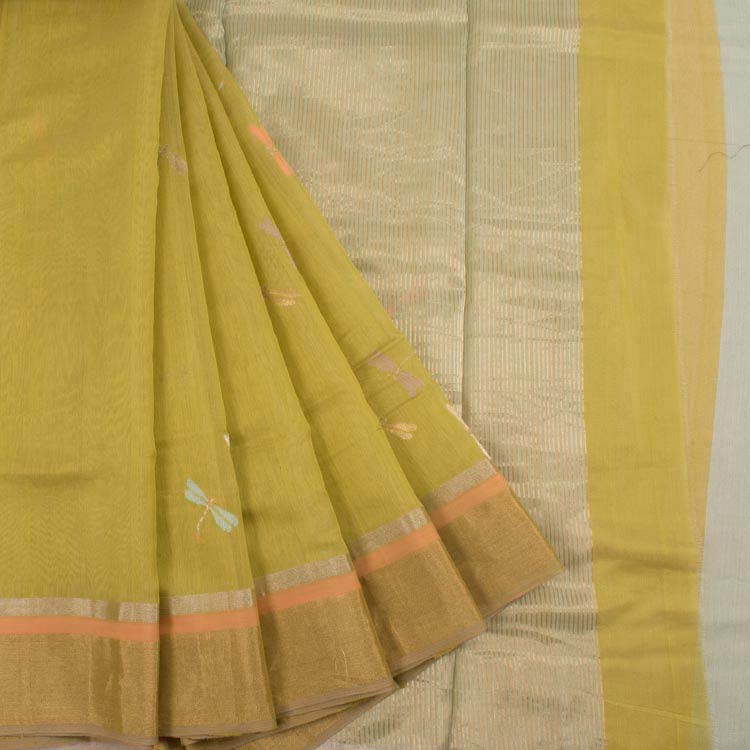 Handloom Chanderi Silk Cotton Saree 10038840