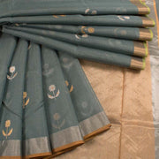 Handloom Chanderi Silk Cotton Saree 10038848