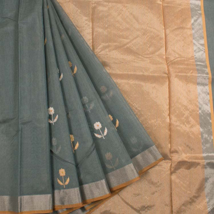 Handloom Chanderi Silk Cotton Saree 10038848