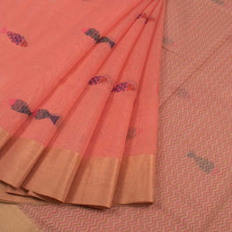 Printed Handloom Chanderi Silk Cotton Saree 10045206