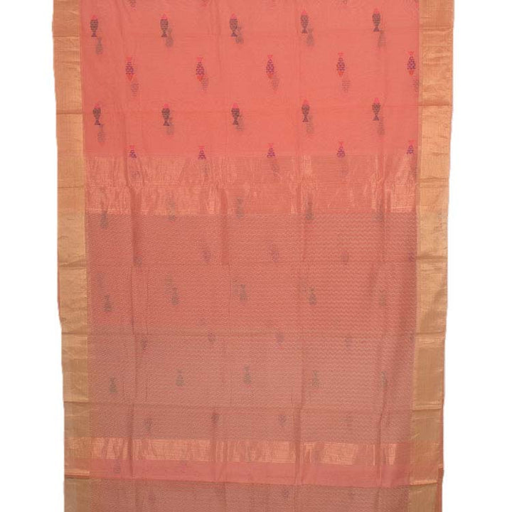 Printed Handloom Chanderi Silk Cotton Saree 10045206
