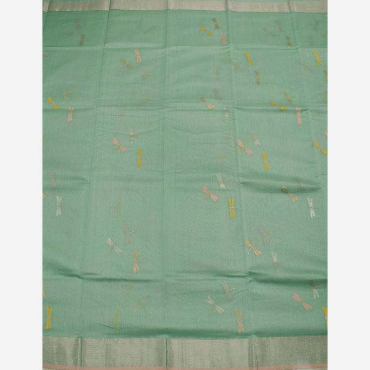 Handloom Chanderi Silk Cotton Saree 10045213