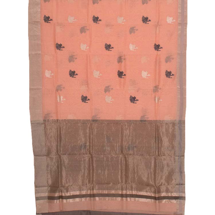 Handloom Chanderi Silk Cotton Saree 10045222