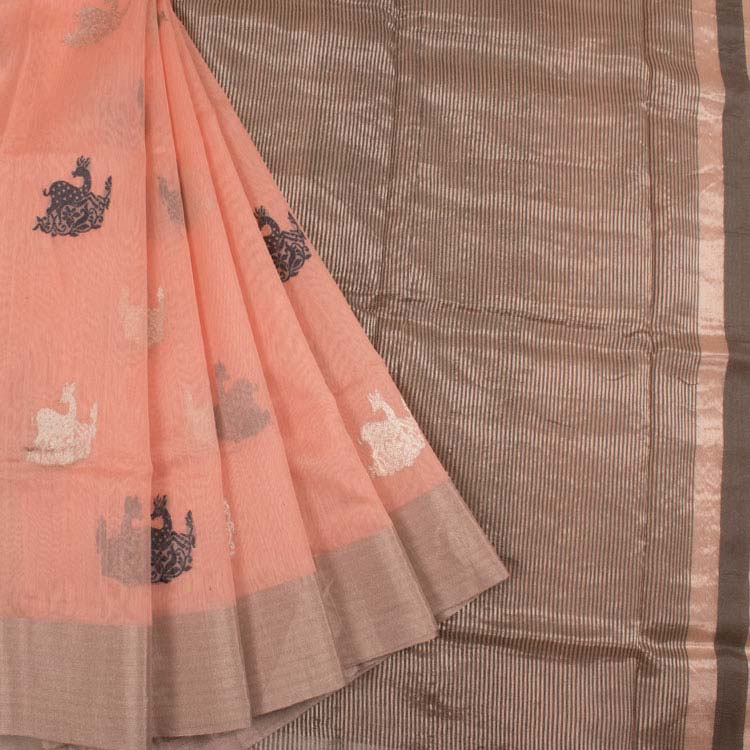 Handloom Chanderi Silk Cotton Saree 10045222