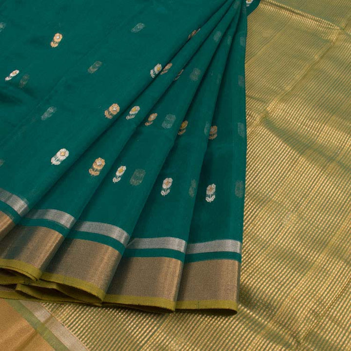 Handloom Chanderi Silk Cotton Saree 10045223
