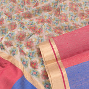 Printed Handloom Chanderi Saree 10050599