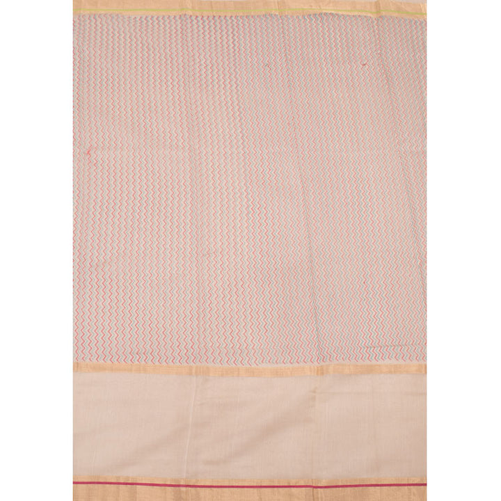 Printed Handloom Chanderi Silk Cotton Saree 10050599