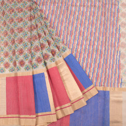 Printed Handloom Chanderi Saree 10050599