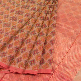 Printed Handloom Chanderi Silk Cotton Saree 10050600