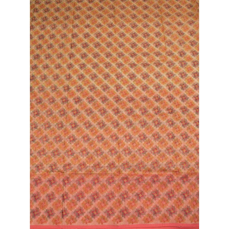 Printed Handloom Chanderi Silk Cotton Saree 10050600