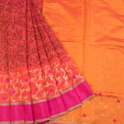 Printed Handloom Chanderi Silk Cotton Saree 10050601