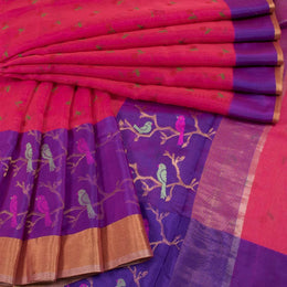 Printed Handloom Chanderi Silk Cotton Saree 10050602