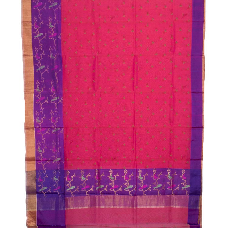 Printed Handloom Chanderi Silk Cotton Saree 10050602