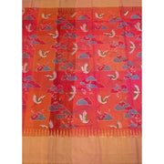 Printed Handloom Chanderi Silk Cotton Saree 10050603