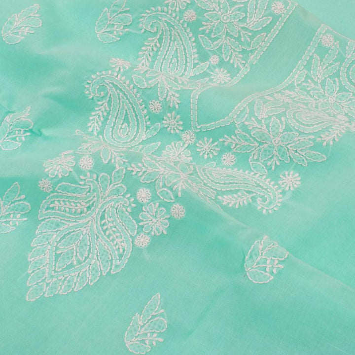 Chikankari Embroidered Cotton Salwar Suit Material 10050961