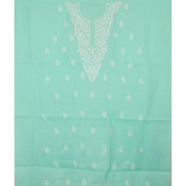 Chikankari Embroidered Cotton Salwar Suit Material 10050961