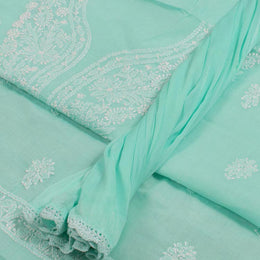 Chikankari Embroidered Cotton Salwar Suit Material 10050962