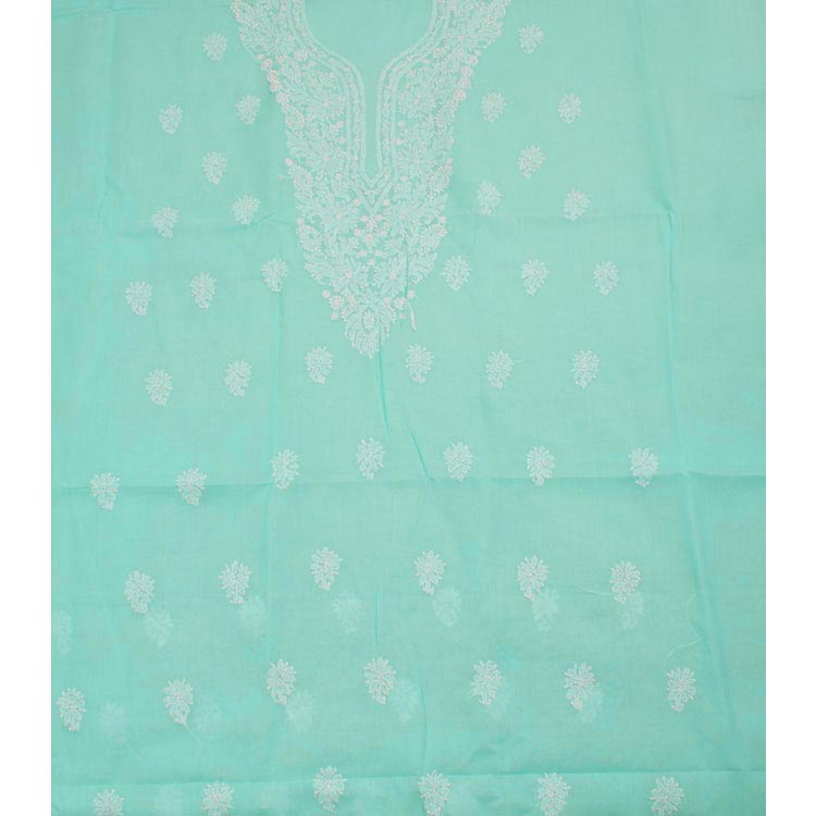 Chikankari Embroidered Cotton Salwar Suit Material 10050962