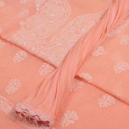 Chikankari Embroidered Cotton Salwar Suit Material 10050963