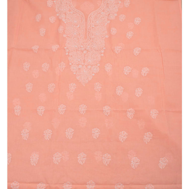 Chikankari Embroidered Cotton Salwar Suit Material 10050963