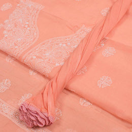 Chikankari Embroidered Cotton Salwar Suit Material 10050964