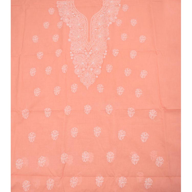 Chikankari Embroidered Cotton Salwar Suit Material 10050964
